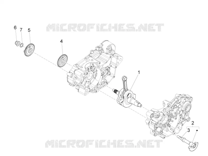 Arbre moteur Aprilia APRILIA-MOTORCYCLES 125 TUONO 2017  Tuono 125 4T E4 ABS