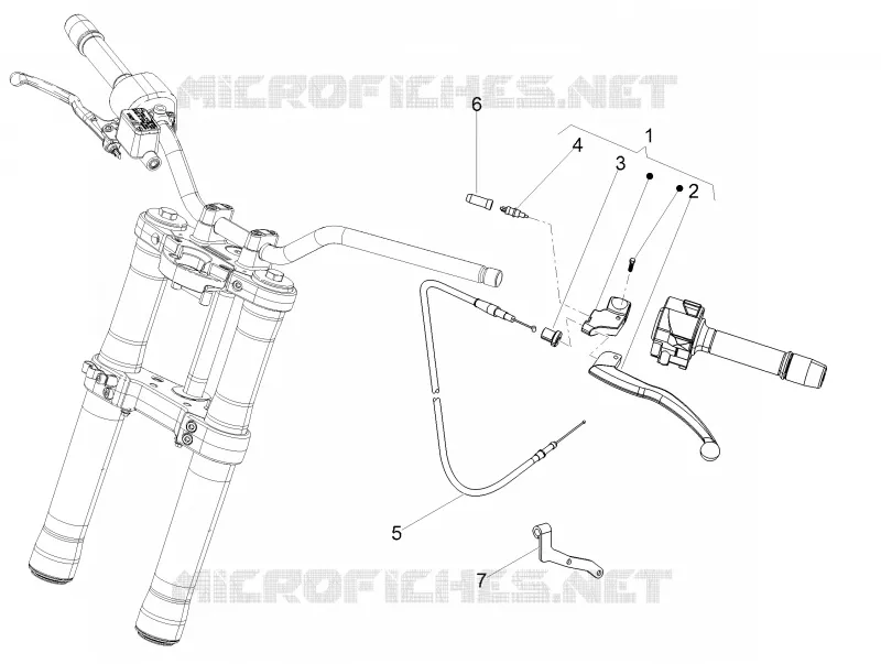 Commande embrayage Aprilia APRILIA-MOTORCYCLES 125 TUONO 2017  Tuono 125 4T E4 ABS