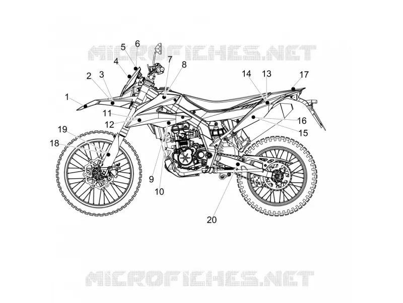 Decalcomanie Aprilia APRILIA-MOTORCYCLES 125 RX 2020  RX 125 E4