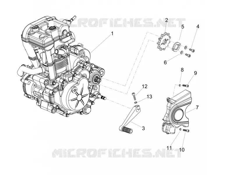 Moteur-Groupe complementaire Aprilia APRILIA-MOTORCYCLES 125 RX 2019  RX 125 E4