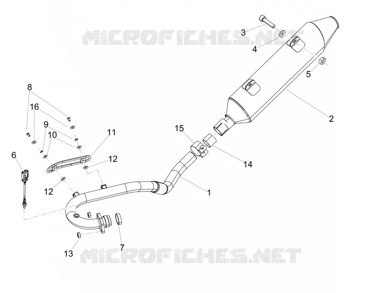 Silencieux Aprilia APRILIA-MOTORCYCLES 125 RX 2018  RX 125 E4