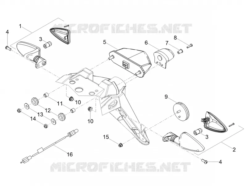 Feux arriere Aprilia APRILIA-MOTORCYCLES 50 RX 2019  RX 50 Factory E4