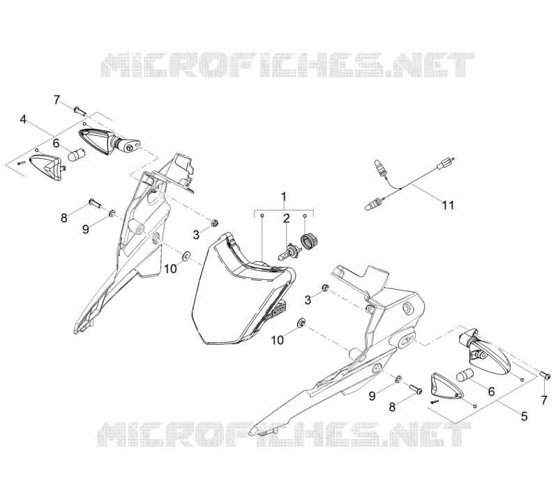 Feux avant Aprilia APRILIA-MOTORCYCLES 50 RX 2019  RX 50 Factory E4