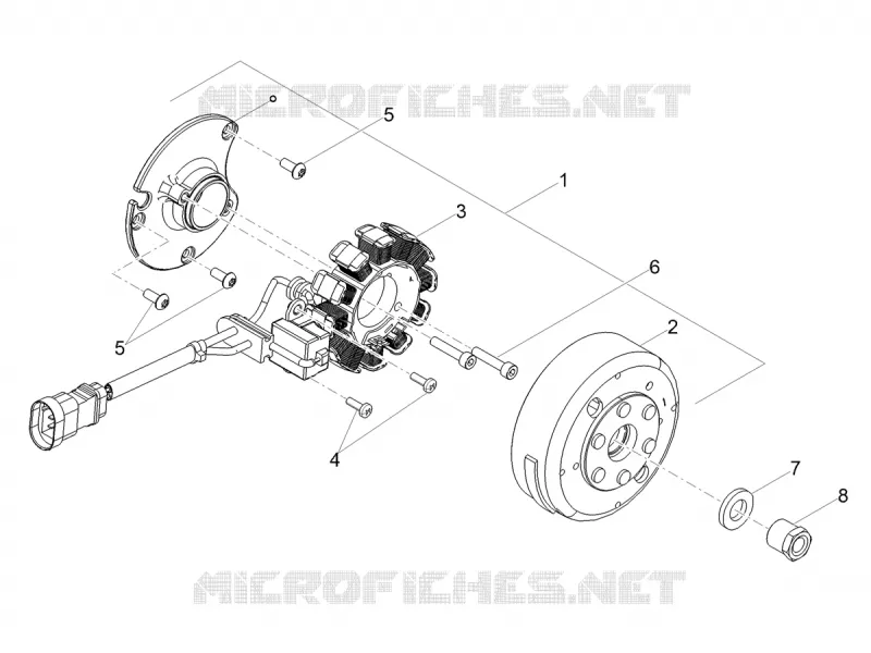 Volant magnétique / Allumage Aprilia APRILIA-MOTORCYCLES 50 SX 2018  SX 50 Euro 4