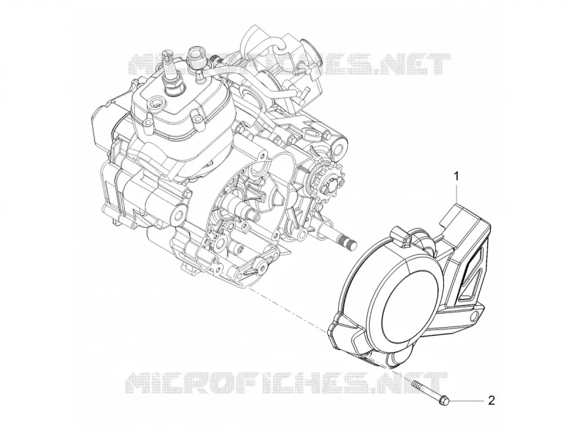 Carter de volant Aprilia APRILIA-MOTORCYCLES 50 SX 2019  SX 50 Factory Euro 4