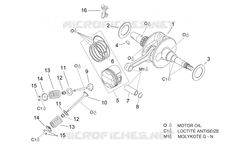 Arbre moteur - Soupapes Aprilia APRILIA-SCOOTER 150 LEONARDO 2003  Leonardo ST