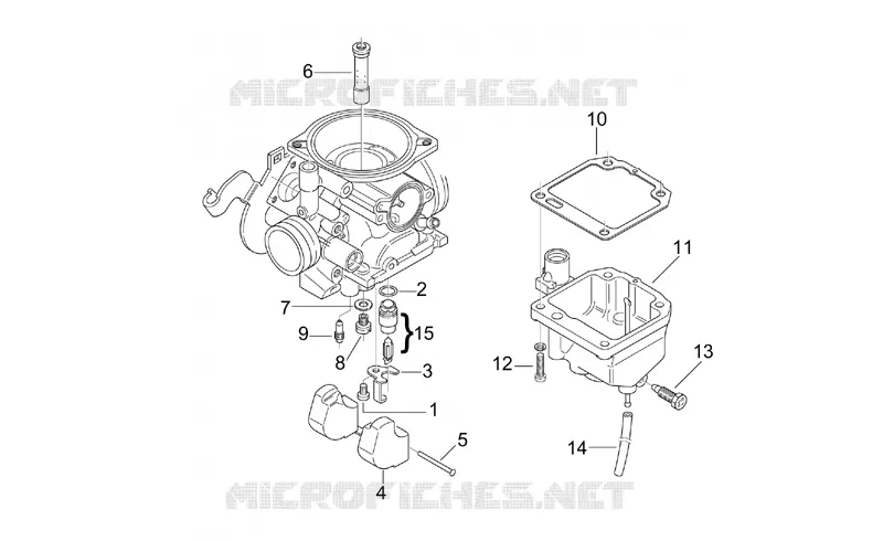 Carburateur III Aprilia APRILIA-SCOOTER 125 LEONARDO 2001  Leonardo ST