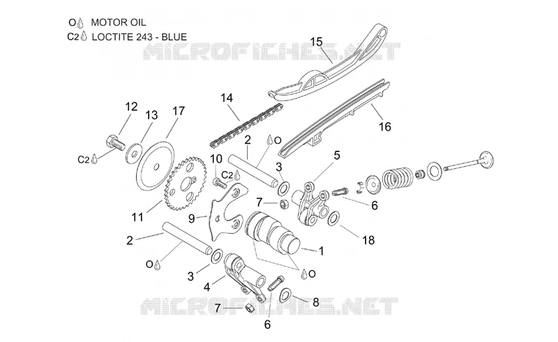 Commande soupapes Aprilia APRILIA-SCOOTER 125 LEONARDO 2001  Leonardo ST