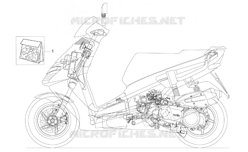 Décalco série Aprilia APRILIA-SCOOTER 125 LEONARDO 2003  Leonardo ST
