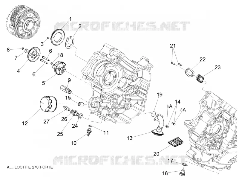 POMPE A HUILE - FILTRE A HUILE Aprilia APRILIA-MOTORCYCLES 900 DORSODURO 2019  Dorsoduro 900 Euro 4 ABS