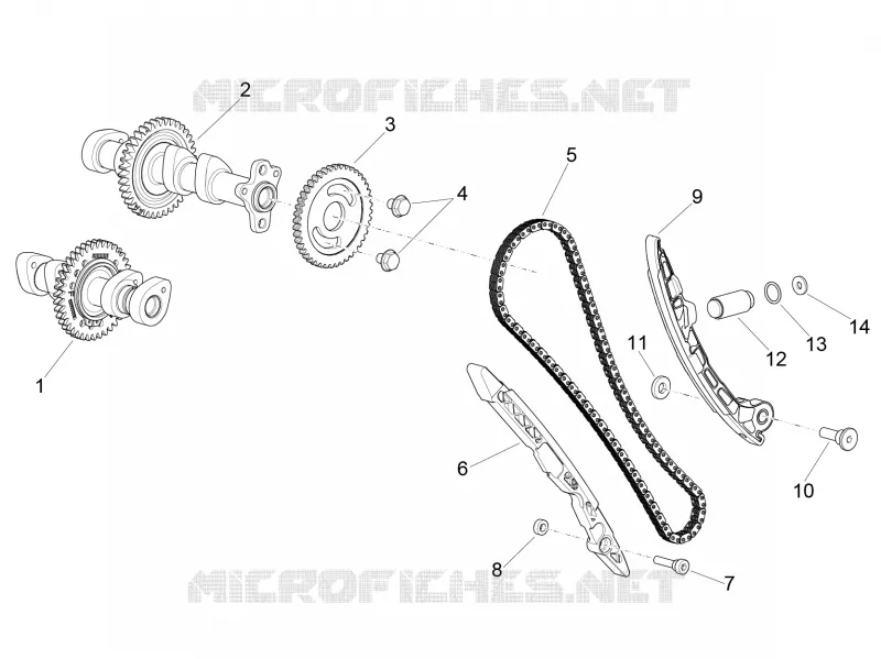 DISTRIBUTION CYLINDRE AVANT Aprilia APRILIA-MOTORCYCLES 1000 RSV4 2019  RSV4 1000 RR Euro 4 ABS