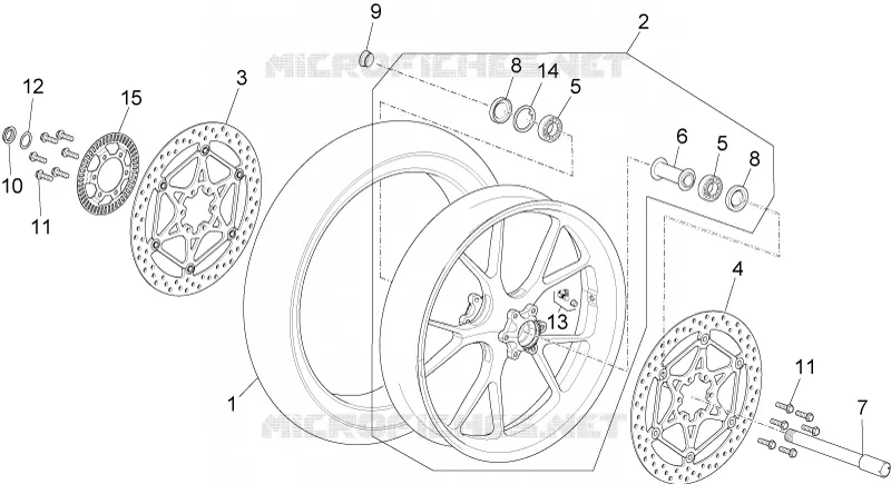 ROUE AVANT Aprilia APRILIA-MOTORCYCLES 1000 RSV4 2019  RSV4 1000 RR Euro 4 ABS