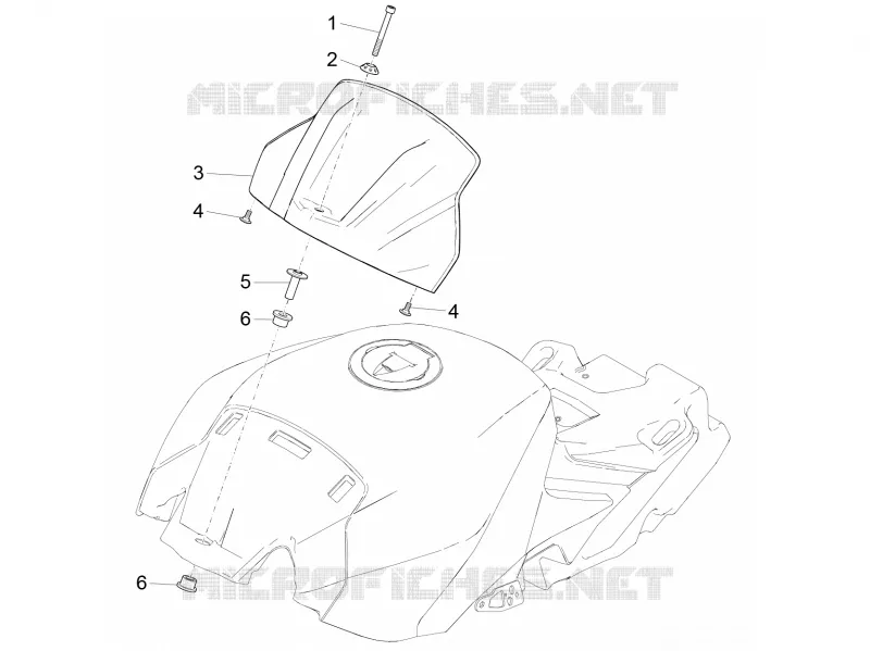 COUVRE RESERVOIR Aprilia APRILIA-MOTORCYCLES 1000 RSV4 2020  RSV4 1000 RR Euro 4 ABS