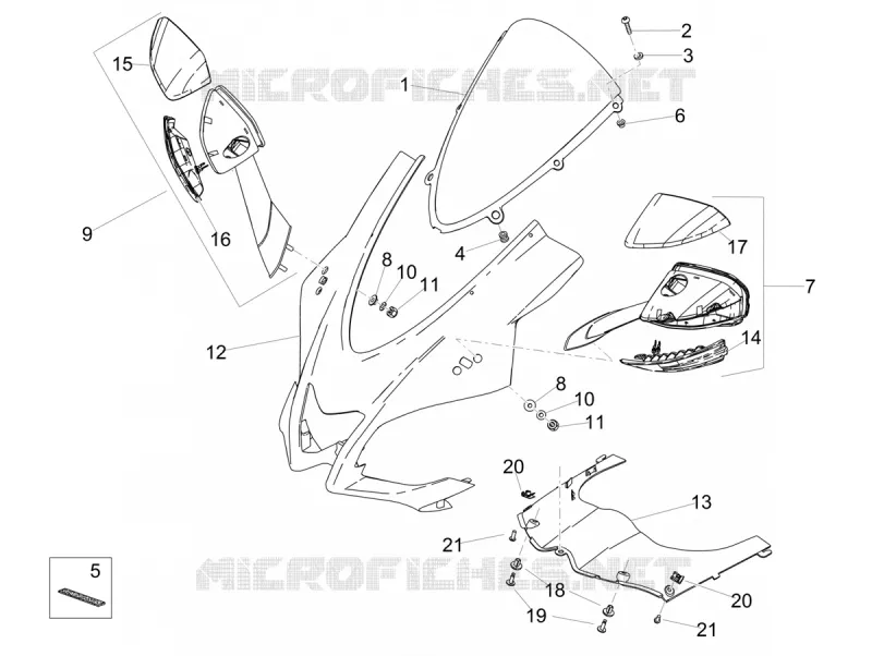 TETE DE FOURCHE Aprilia APRILIA-MOTORCYCLES 1100 RSV4 2019  RSV4 1100 Racing Factory Euro 4 ABS