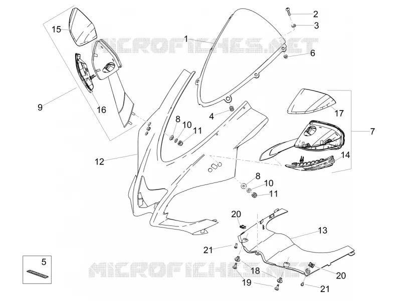 TETE DE FOURCHE Aprilia APRILIA-MOTORCYCLES 1100 RSV4 2019  RSV4 1100 Racing Factory Euro 4 ABS