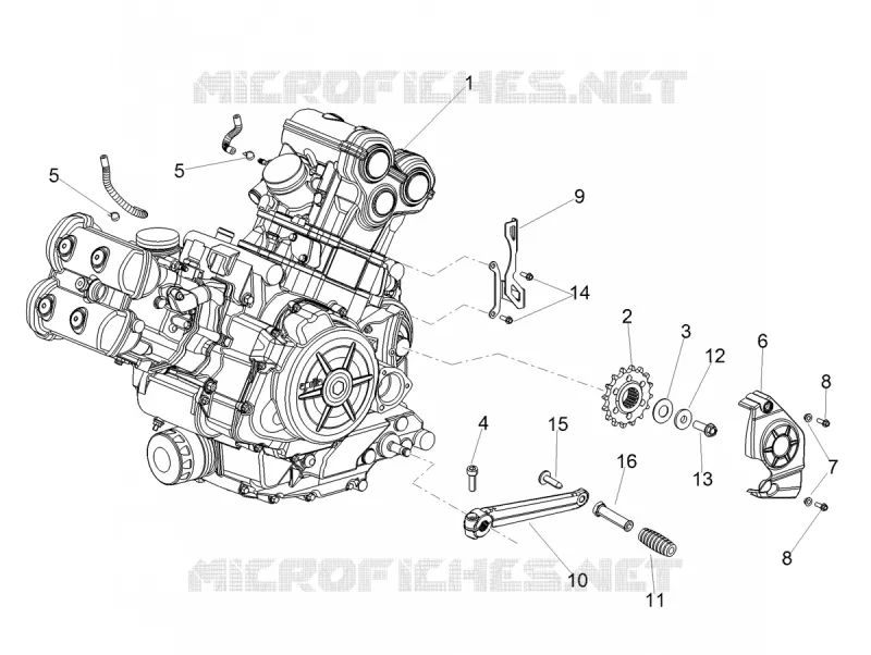 MOTEUR - SELECTEUR - PIGNON Aprilia APRILIA-MOTORCYCLES 900 SHIVER 2019  SHIVER 900 Euro 4 ABS NAVI