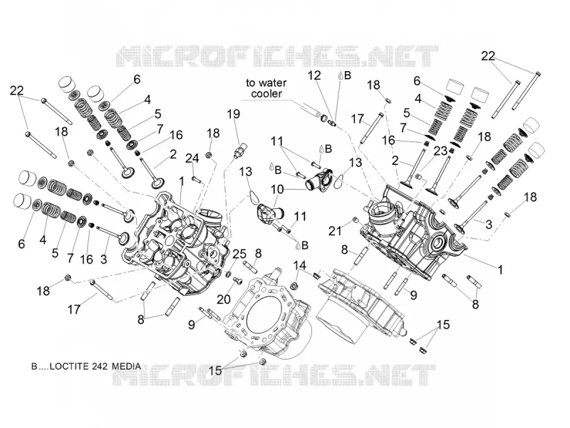 CULASSE - SOUPAPES Aprilia APRILIA-MOTORCYCLES 900 SHIVER 2020  Shiver 900 Euro 4 ABS NAVI