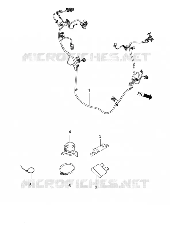FAISCEAU ELECTRIQUE PRONCIPAL Aprilia APRILIA-SCOOTER 150 SR 2018  SR 150 4T/3V