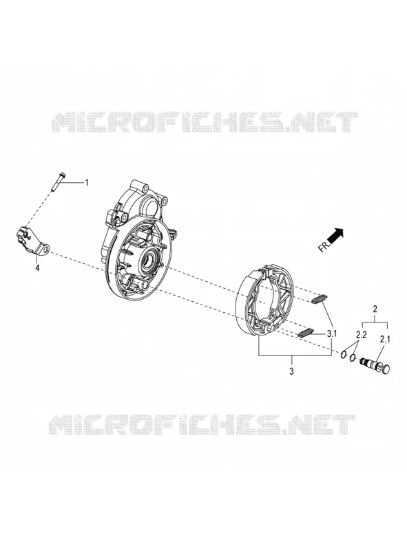 FREIN ARRIERE - MACHOIRES Aprilia APRILIA-SCOOTER 125 SR 2019  SR 125 HE CARB
