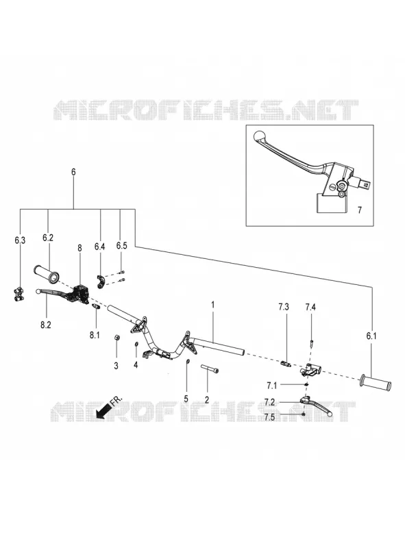 GUIDON Aprilia APRILIA-SCOOTER 125 SR 2019  SR 125 HE CARB