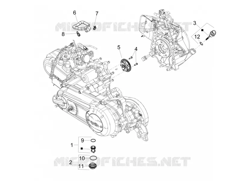 POMPE A HUILE - FILTRE A HUILE Aprilia APRILIA-SCOOTER 125 SR 2019  SR 125 HE CARB