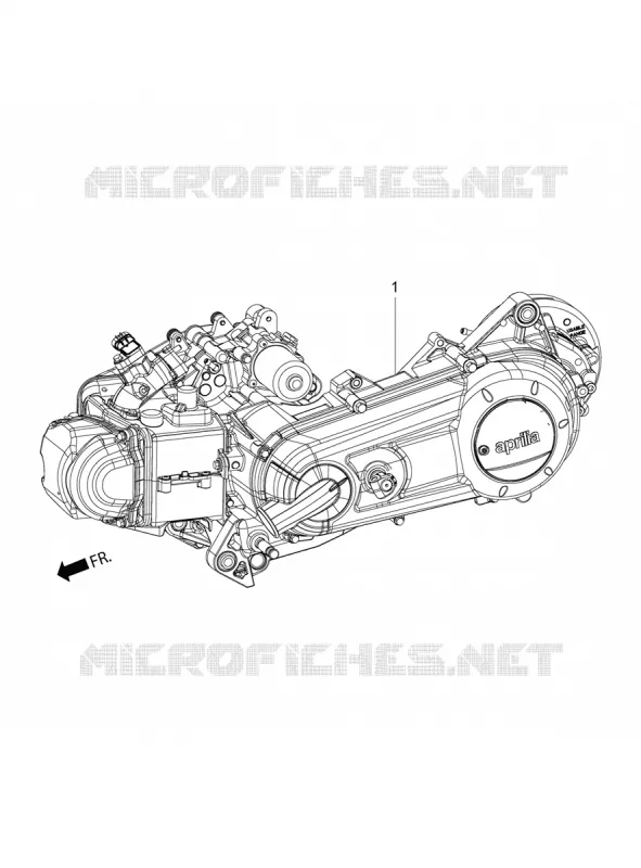MOTEUR COMPLET Aprilia APRILIA-SCOOTER 150 SR 2018  SR 150 HE CARB