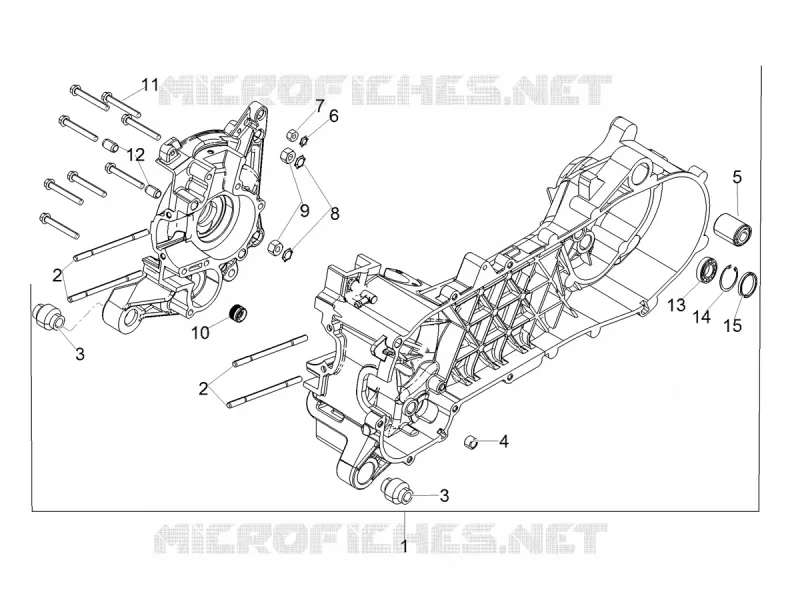 CARTERS MOTEUR I Aprilia APRILIA-SCOOTER 50 SR 2019  SR 50 R GP REPLICA H2O 2T Euro 4