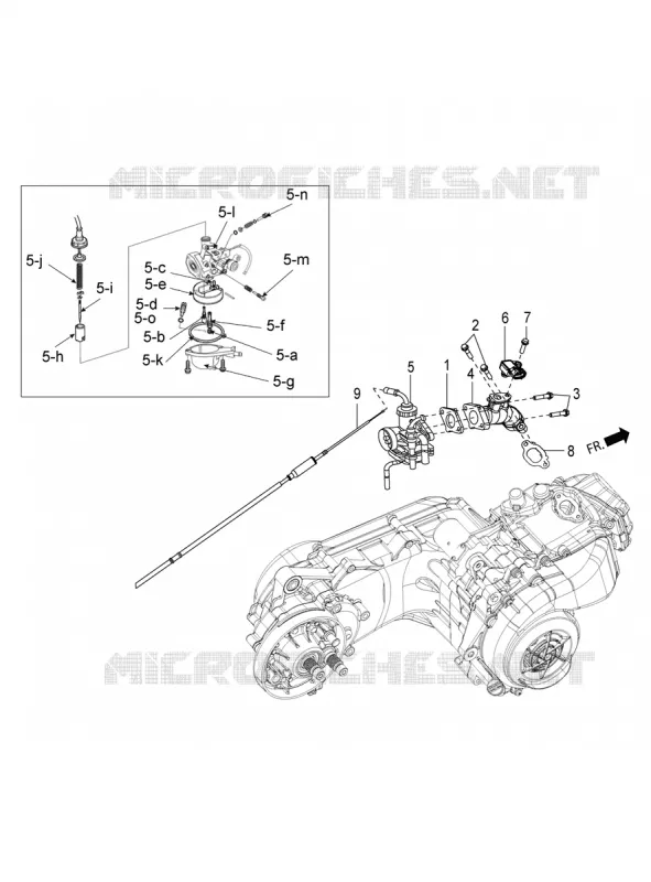 CARBURATEUR - PIECES DETACHEES Aprilia APRILIA-SCOOTER 150 SR 2018  SR 150 Motard Racer Carb. ABS