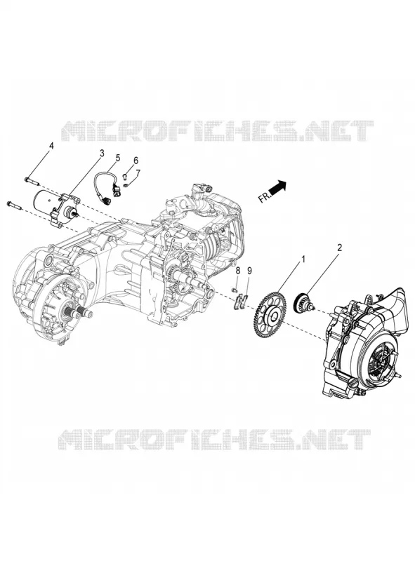 DEMARREUR ELECTRIQUE Aprilia APRILIA-SCOOTER 150 SR 2018  SR 150 Motard Racer Carb. ABS