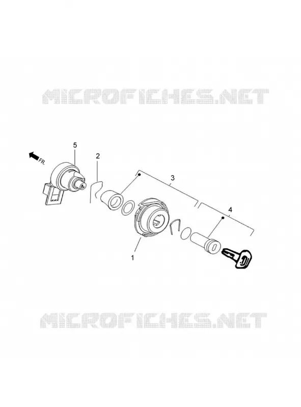SERRURES Aprilia APRILIA-SCOOTER 150 SR 2018  SR 150 Motard Racer Carb. ABS