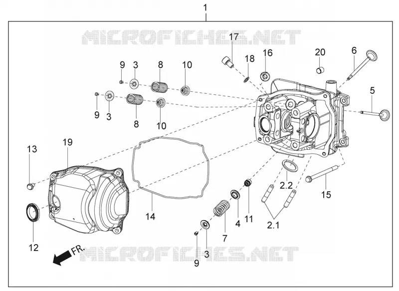 CULASSE - SOUPAPES Aprilia APRILIA-SCOOTER 150 SR 2019  SR 150 RACE