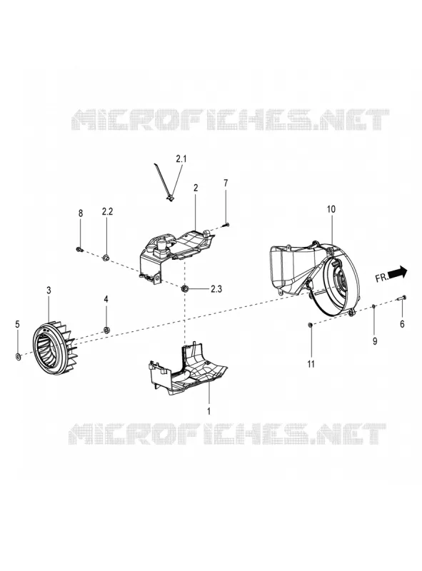 VENTILATEUR - CARTER Aprilia APRILIA-SCOOTER 150 SR 2019  SR 150 RACE