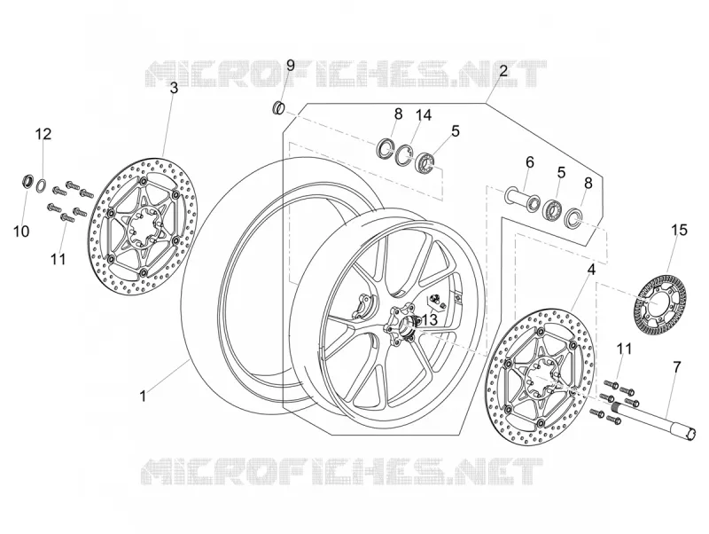 ROUE AVANT Aprilia APRILIA-MOTORCYCLES 1100 TUONO 2020  Tuono V4 Factory 1100 Euro 4 Superpole ABS