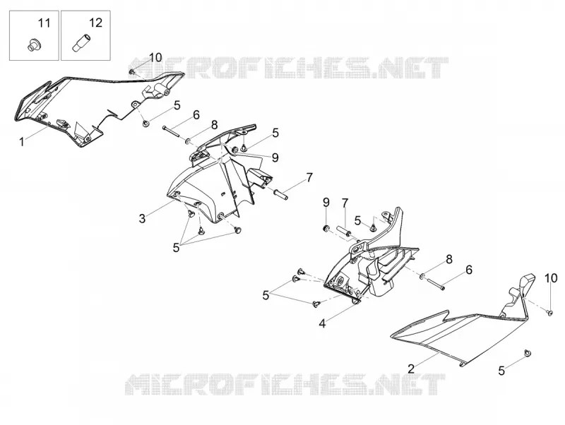 CARENAGES LATERAUX Aprilia APRILIA-MOTORCYCLES 125 TUONO 2020  Tuono 125 4T Euro 4 ABS