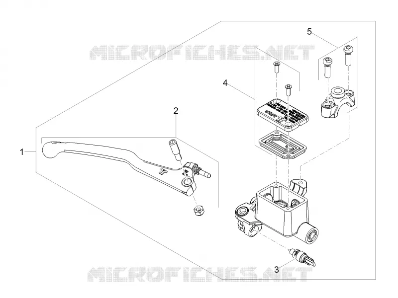 MAITRE CYLINDRE DE FREIN AVANT Aprilia APRILIA-MOTORCYCLES 125 TUONO 2020  Tuono 125 4T Euro 4 ABS