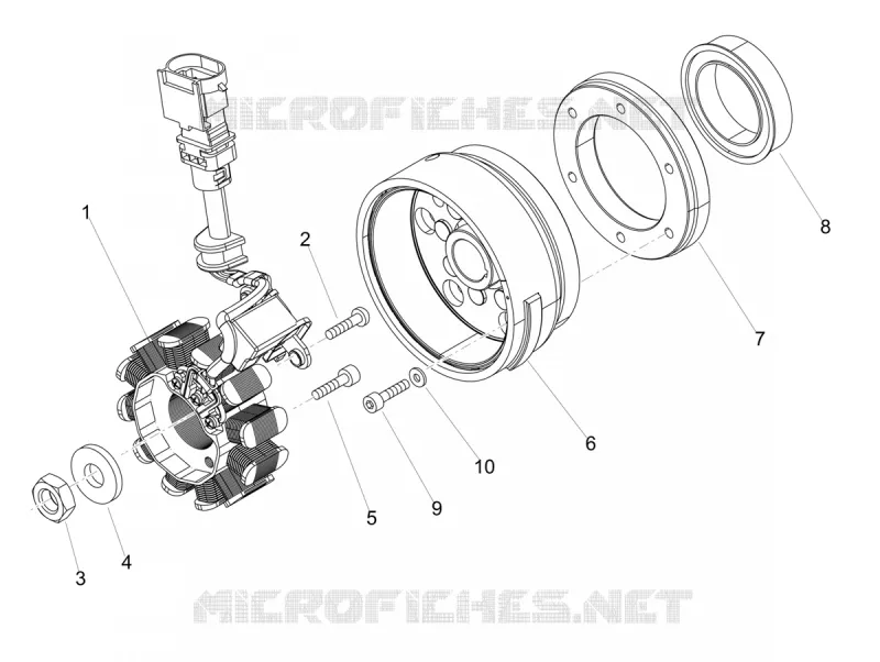 ALLUMAGE - ROTOR - STATOR Aprilia APRILIA-MOTORCYCLES 125 SX 2019  SX 125 Euro 4