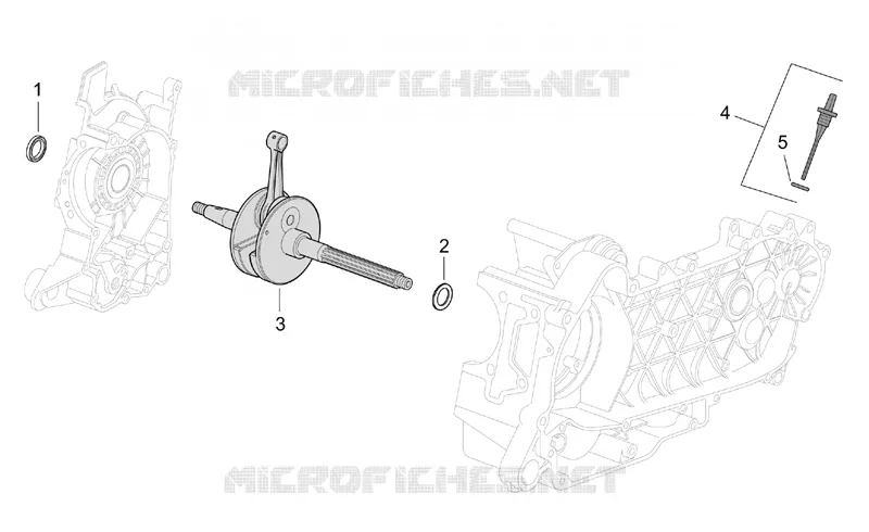 Arbre moteur Aprilia APRILIA-SCOOTER 150 MOJITO 2005  Mojito
