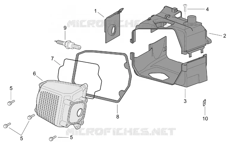 Couvre-culasse Aprilia APRILIA-SCOOTER 150 MOJITO 2005  Mojito