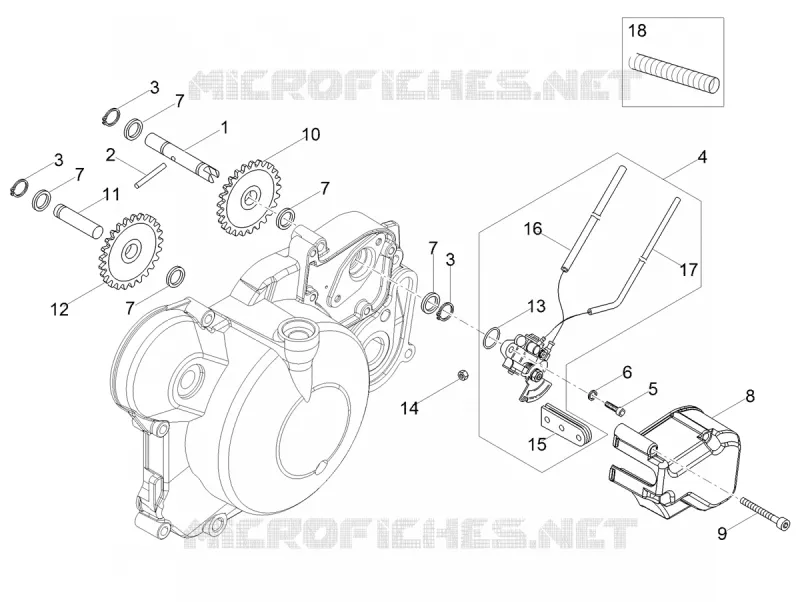 POMPE A HUILE Aprilia APRILIA-MOTORCYCLES 50 SX 2019  SX 50 Low Seat Euro 4