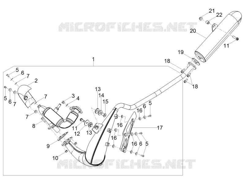 SILENCIEUX D'ECHAPPEMENT Aprilia APRILIA-MOTORCYCLES 50 SX 2020  SX 50 Low Seat Euro 4