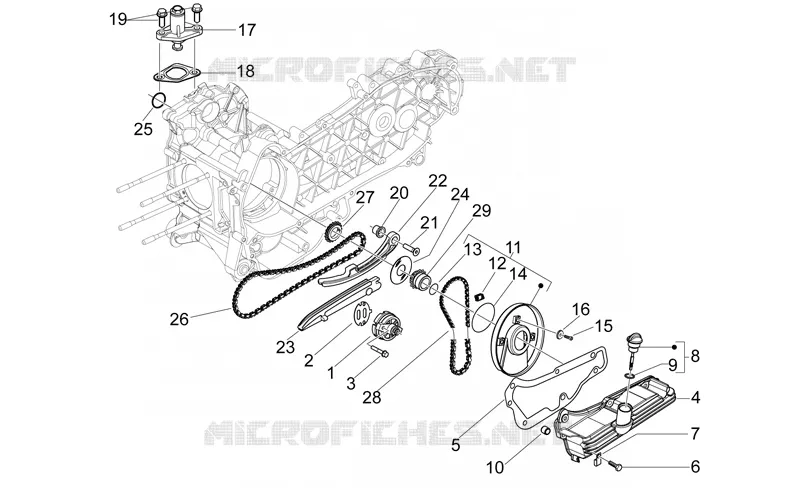 Pompe huile Aprilia APRILIA-SCOOTER 125 MOJITO 2008  Mojito E3