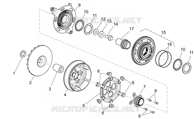Transmission I Aprilia APRILIA-MOTORCYCLES 850 NA-MANA 2011  NA Mana