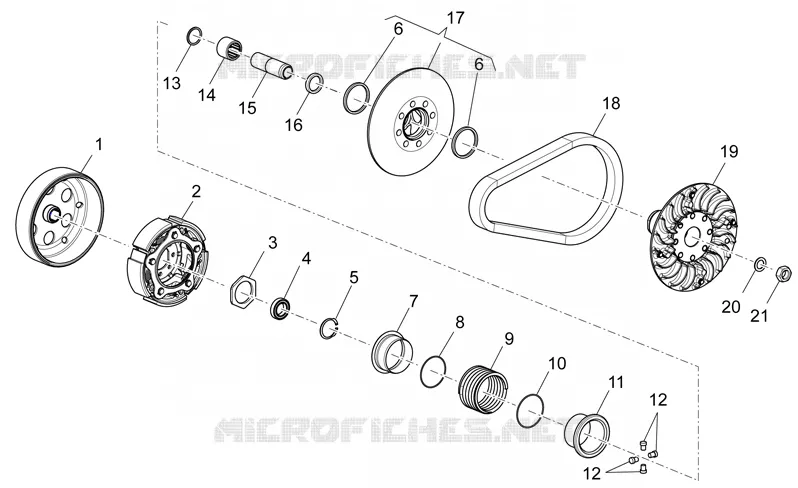 Transmission III Aprilia APRILIA-MOTORCYCLES 850 NA-MANA 2007  NA Mana