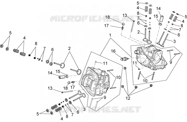 Culasse - soupapes Aprilia APRILIA-MOTORCYCLES 850 NA-MANA 2010  NA Mana GT