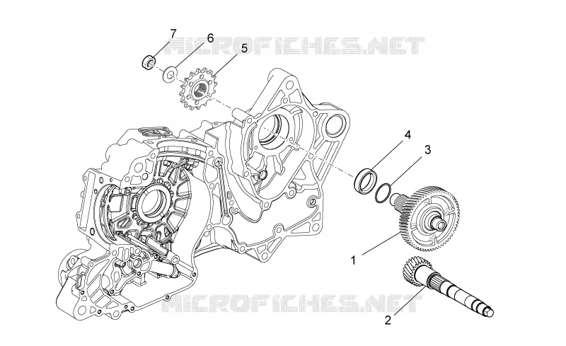 Transmission II Aprilia APRILIA-MOTORCYCLES 850 NA-MANA 2011  NA Mana GT