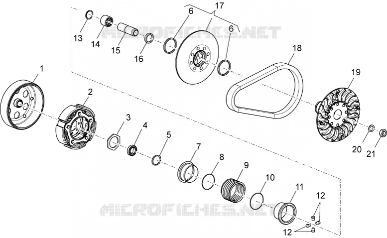 Transmission III Aprilia APRILIA-MOTORCYCLES 850 NA-MANA 2014  NA Mana GT