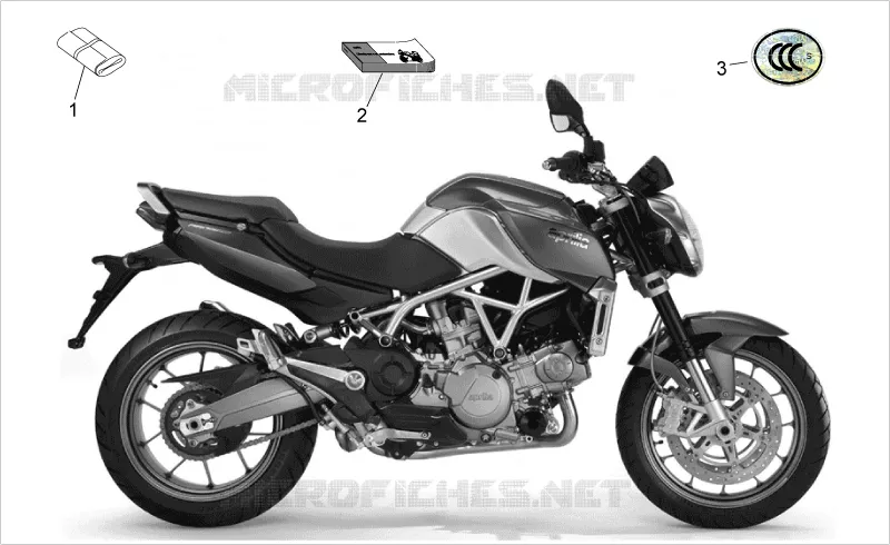 Trousse outils+manuel d’instr. Aprilia APRILIA-MOTORCYCLES 850 NA-MANA 2013  NA Mana GT