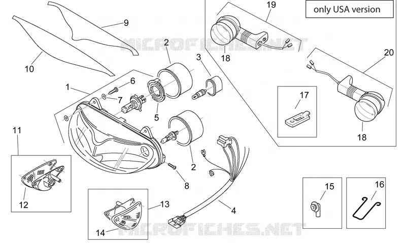 Feux I Aprilia APRILIA-MOTORCYCLES 650 PEGASO 1997  Pegaso