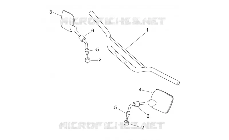 Guidon - Rétroviseurs Aprilia APRILIA-MOTORCYCLES 650 PEGASO 2000  Pegaso