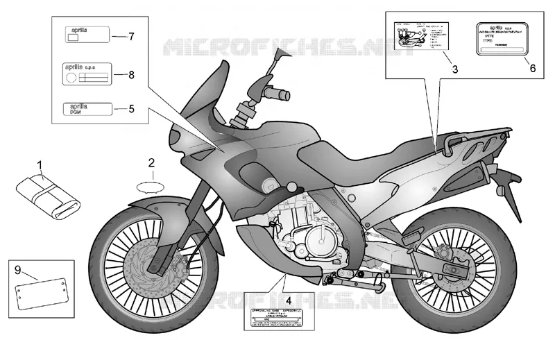 Plaquettes Aprilia APRILIA-MOTORCYCLES 650 PEGASO 1999  Pegaso